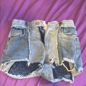 revince denim shorts